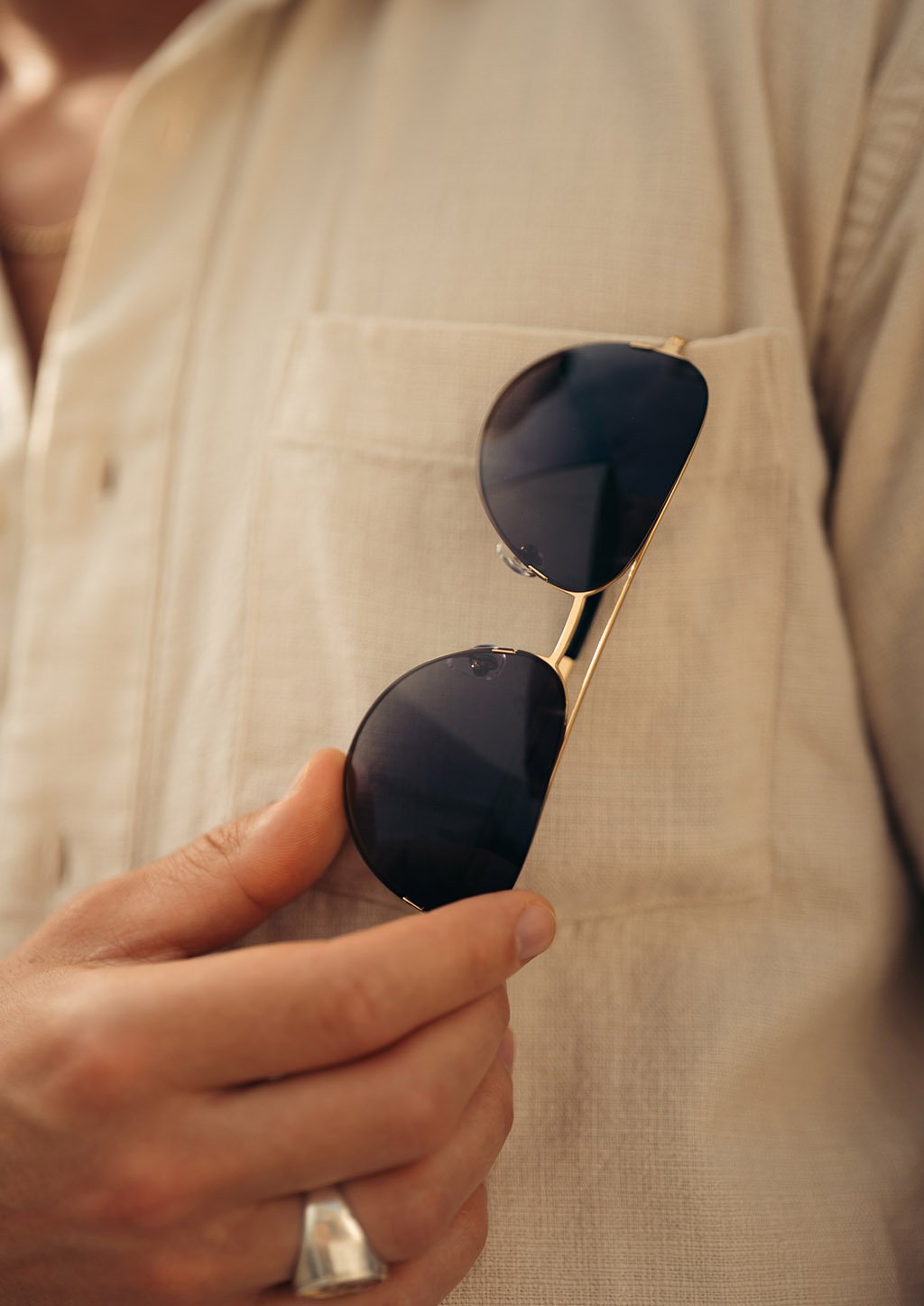 Titanium Aviators - V2 - Changeable Lenses Sunglasses
