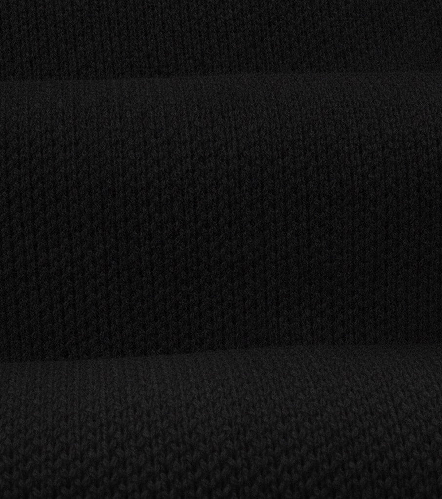 The Jacquard V-Neck Tee - Black