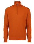 Cashmere Quarter-Zip Pullover - Clementine