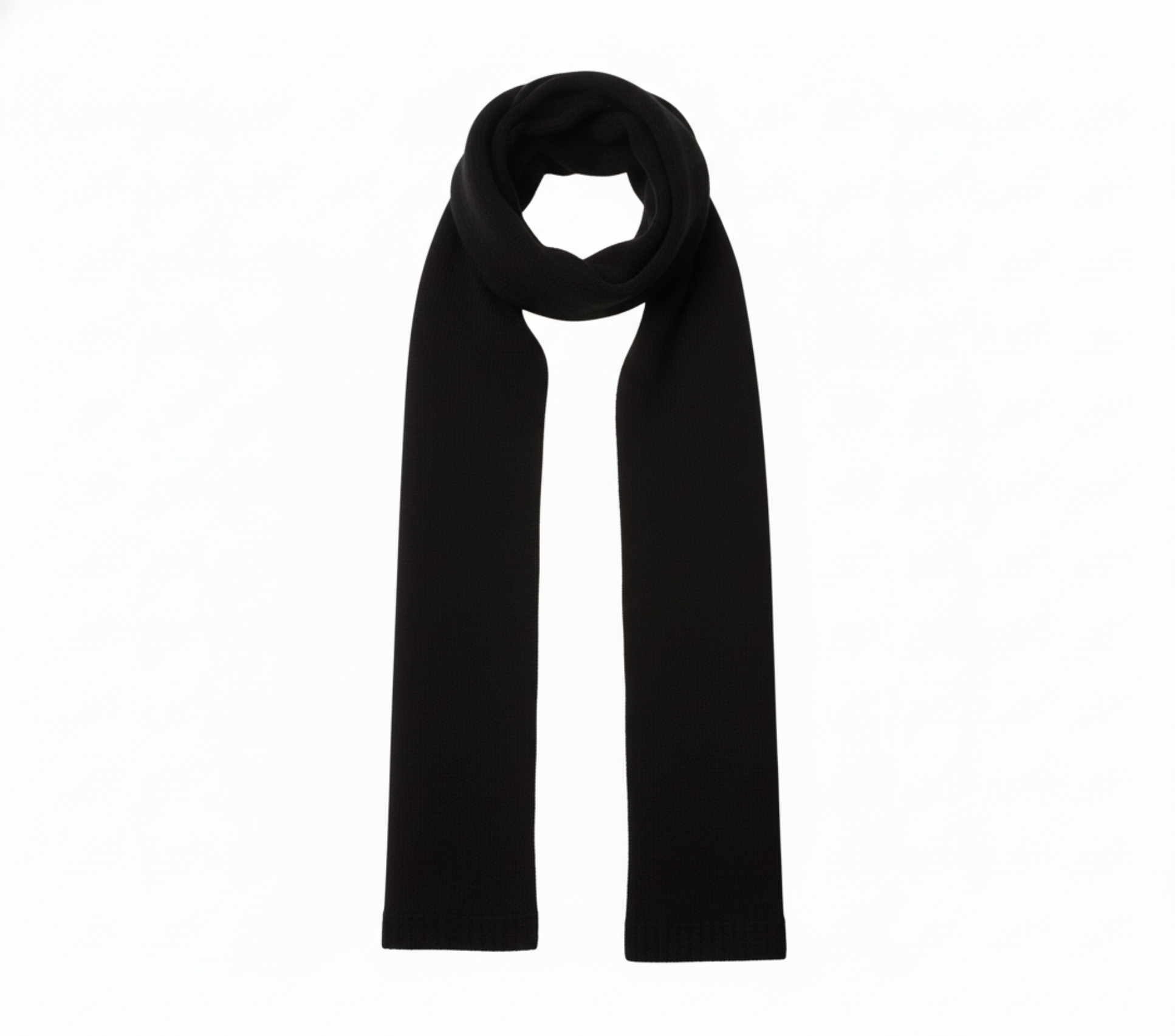 Cashmere Scarf — Black