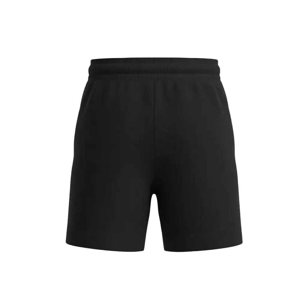 Black pure BCI Cotton shorts on a white background