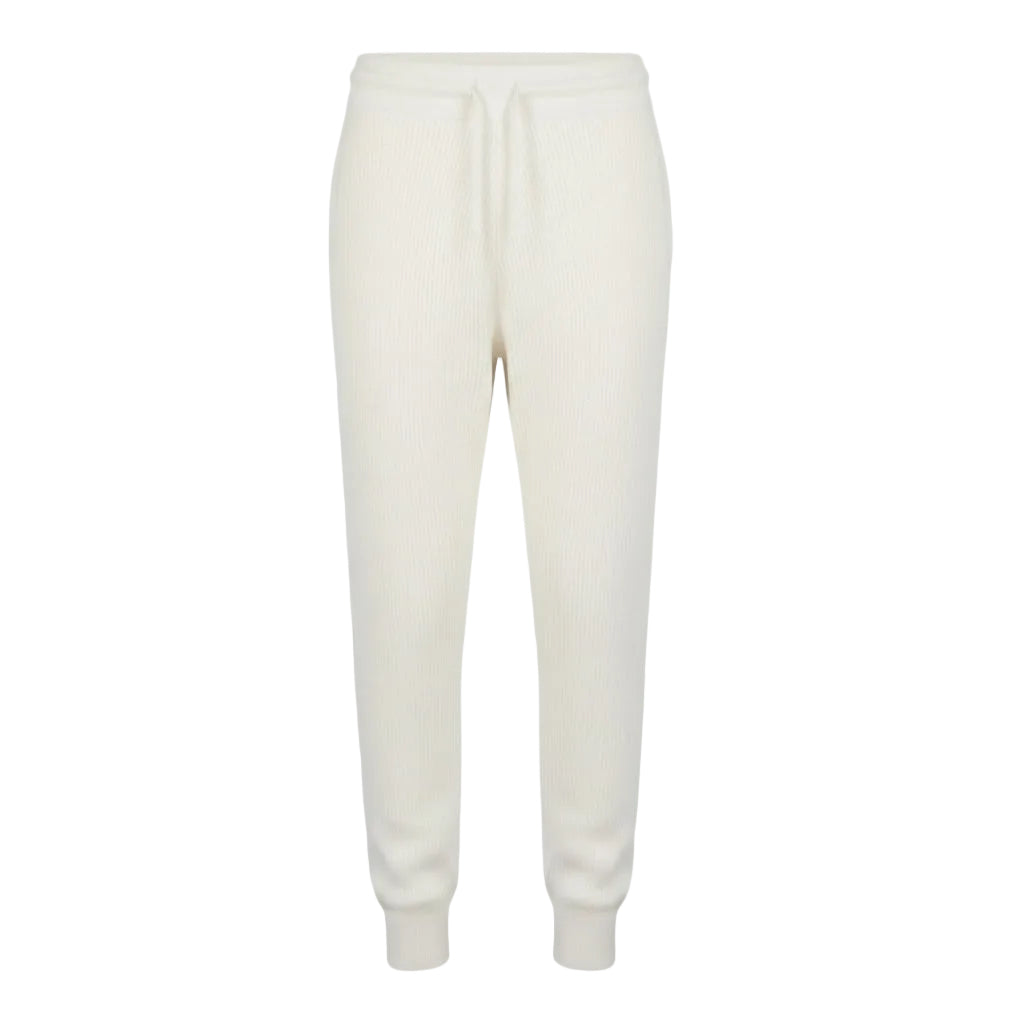 Cashmere Joggers — White