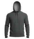 Gray  cashmere hoodie on a white background
