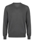 Gray RWS Merino Wool sweater on a white background
