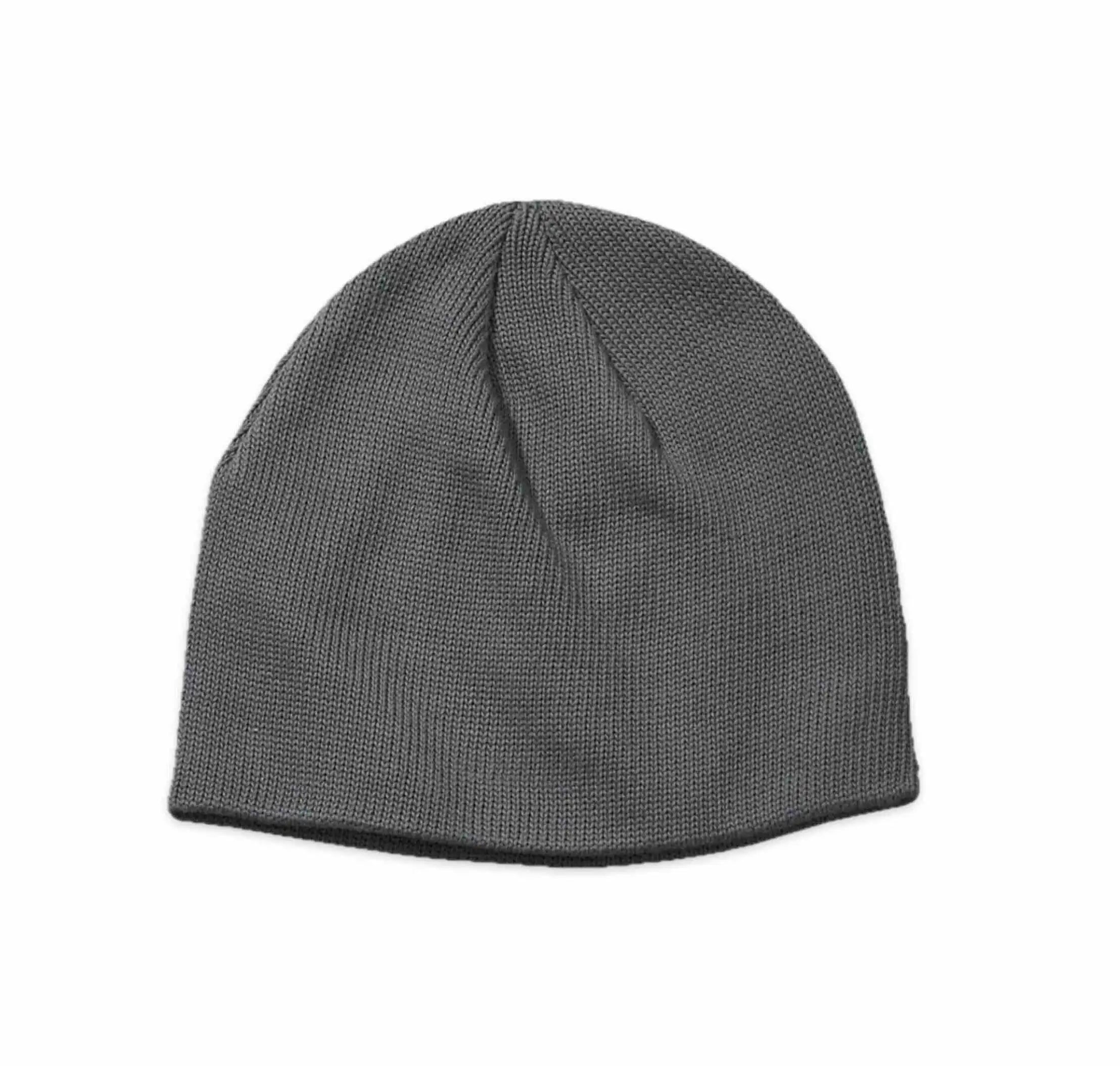 Gray Organic Cotton knit beanie on a white background
