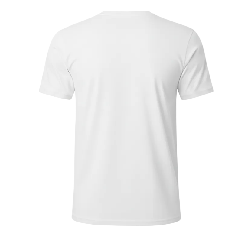 White Organic Cotton T-shirt Back
