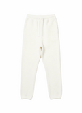 Jacquard Cotton Track Pants - White