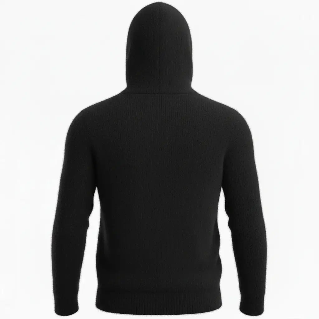 Cashmere Hoodie Black - Back