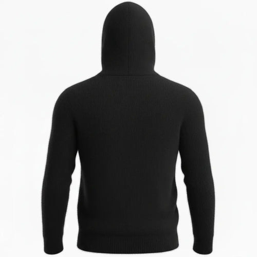Cashmere Hoodie Black - Back
