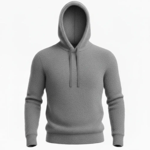 Cashmere Hoodie Gray - Front