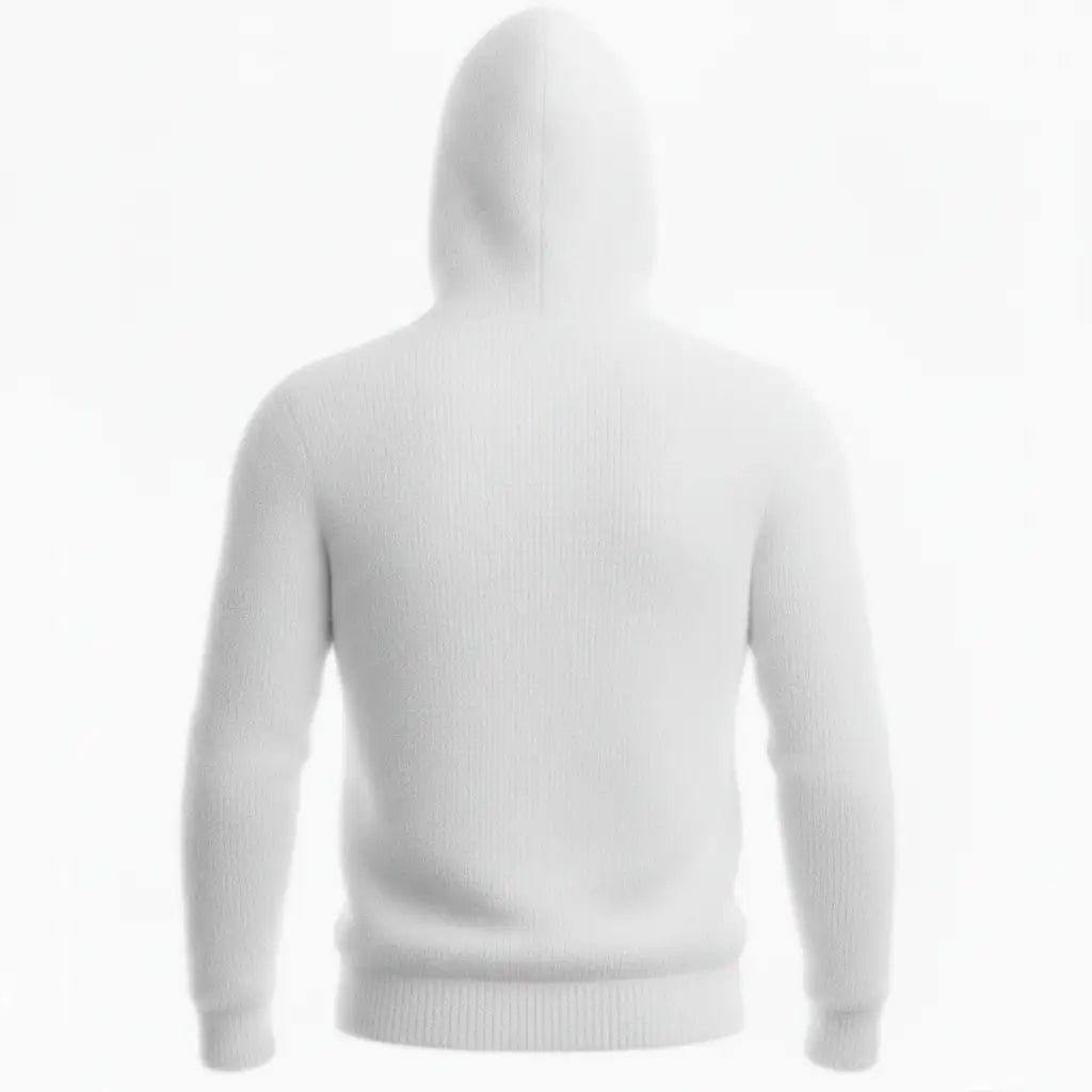 Cashmere Hoodie White - Back