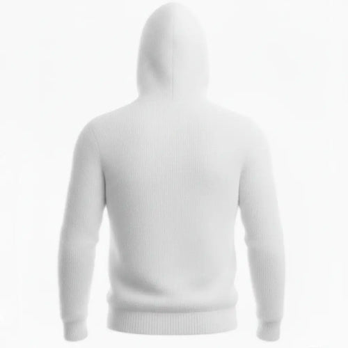 Cashmere Hoodie White - Back