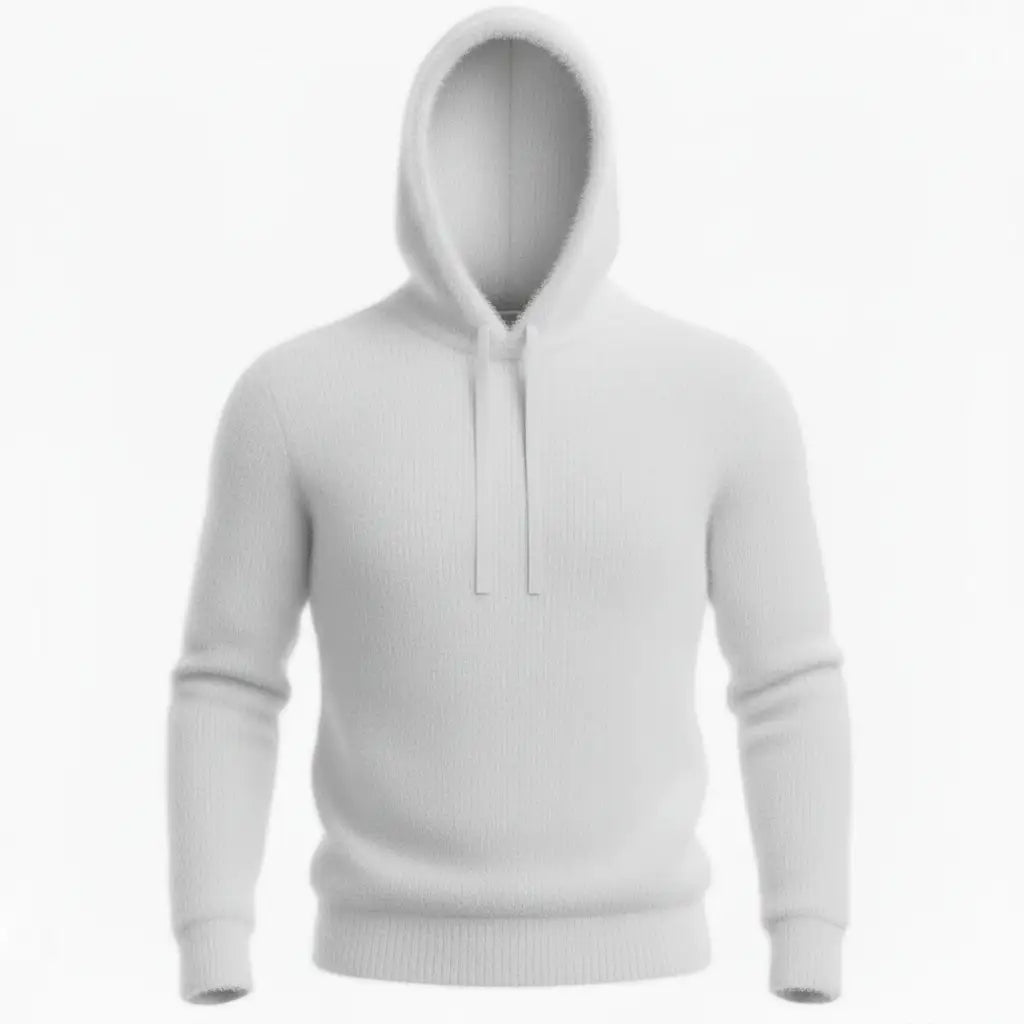 Cashmere Hoodie White - Front