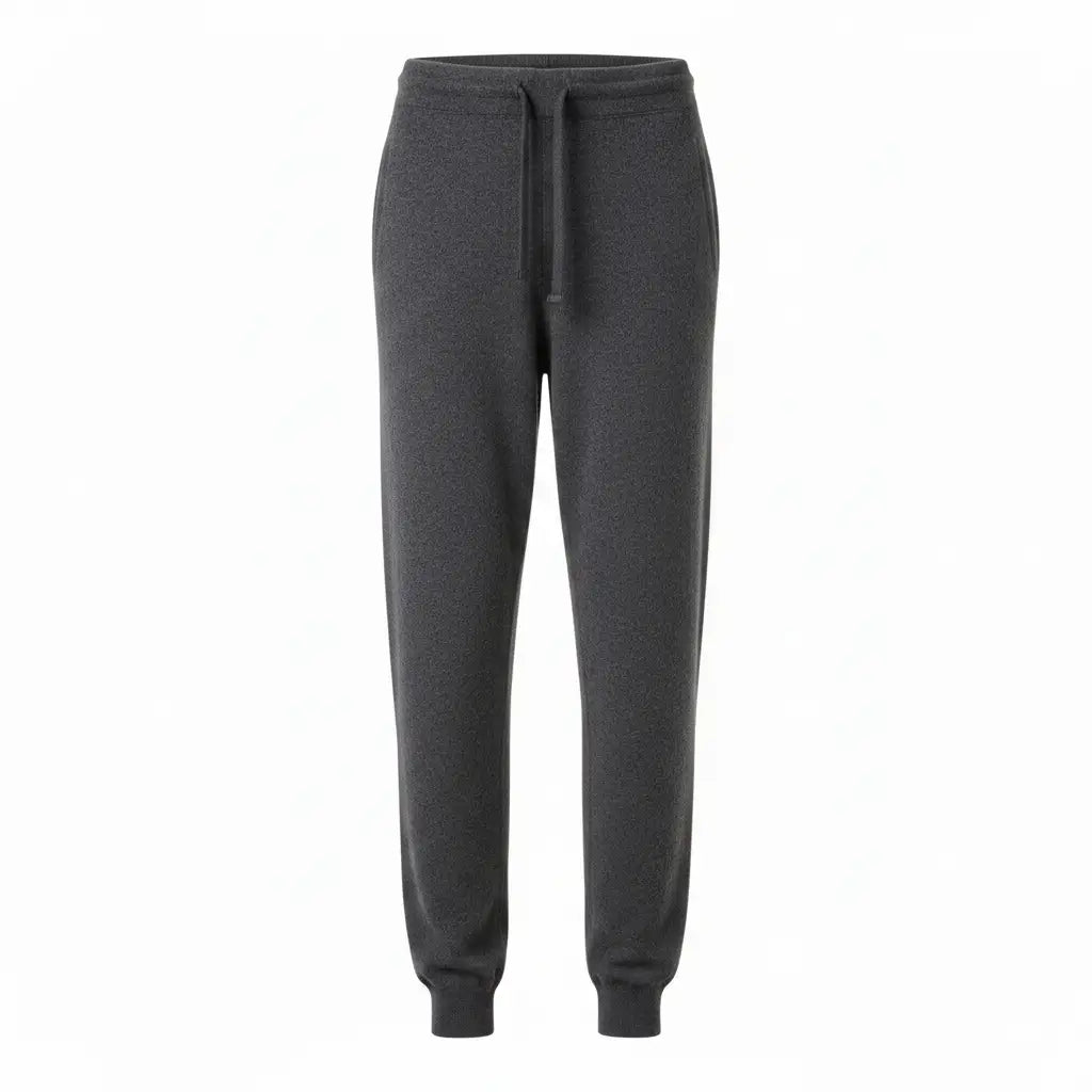Cashmere Joggers Dark Gray - Front