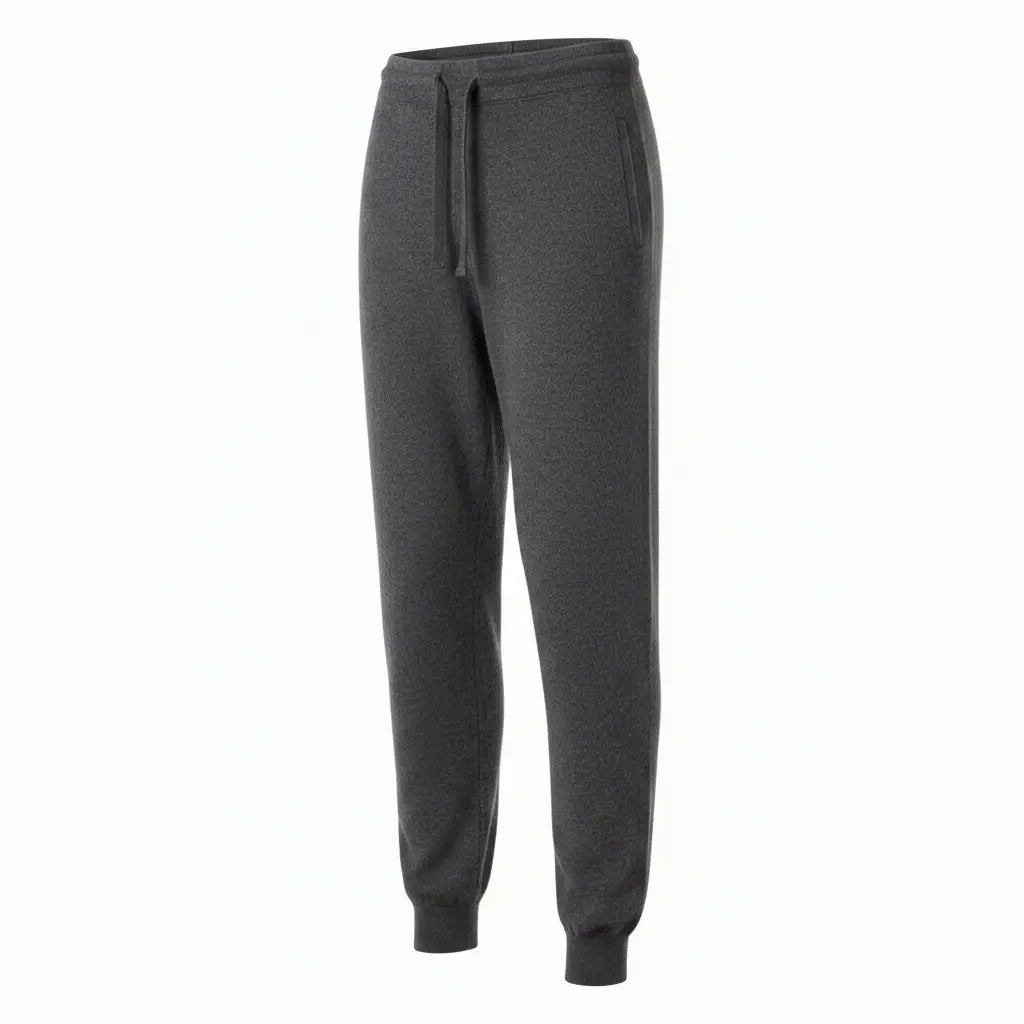 Cashmere Joggers Dark Gray - Side
