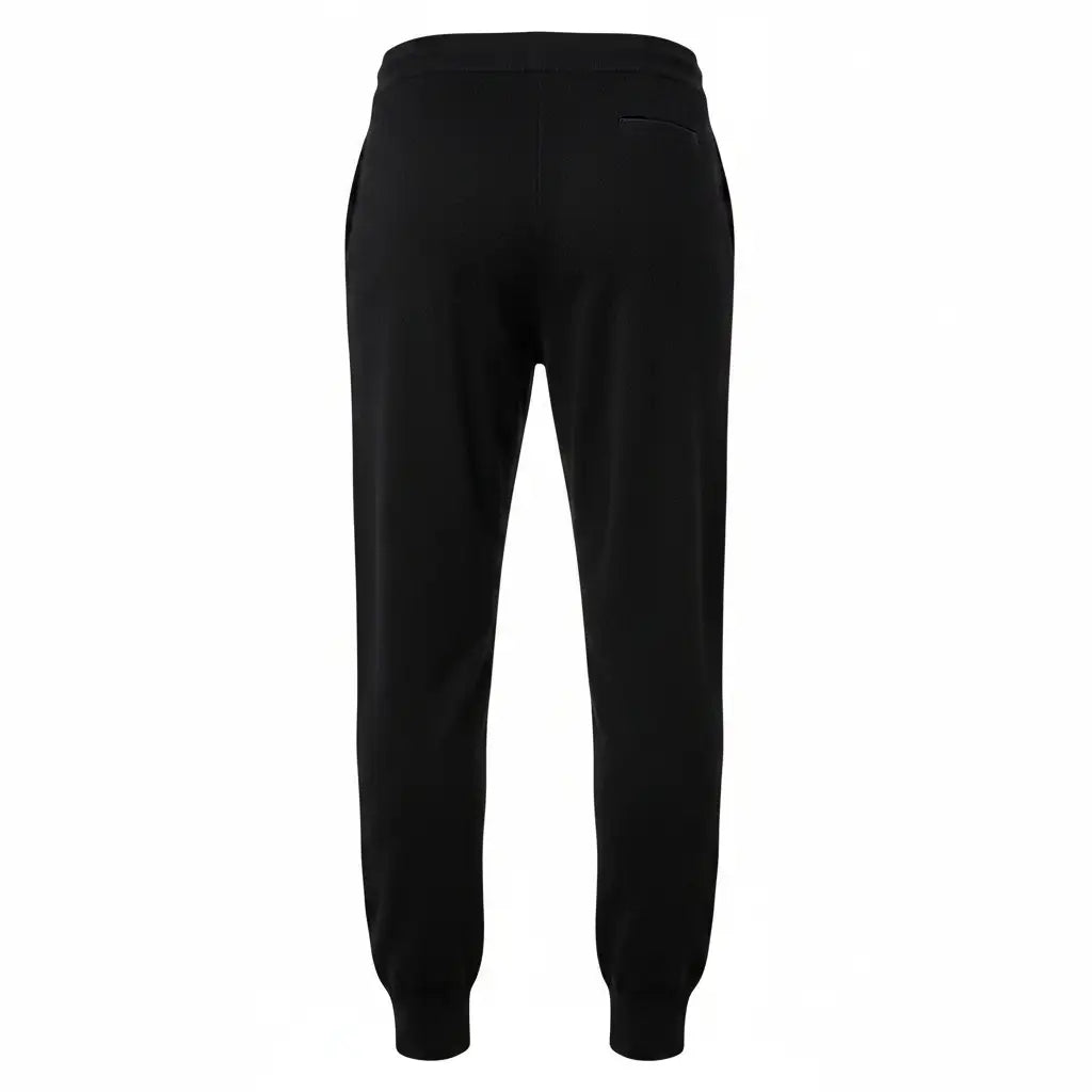 Cashmere Joggers Jet Black - Back