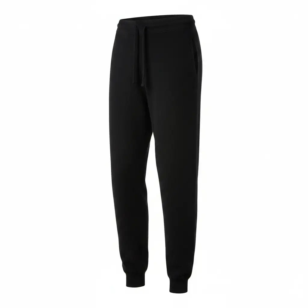 Cashmere Joggers Jet Black - Side