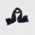Cashmere Scarf City Navy - Ultra Pure White Background