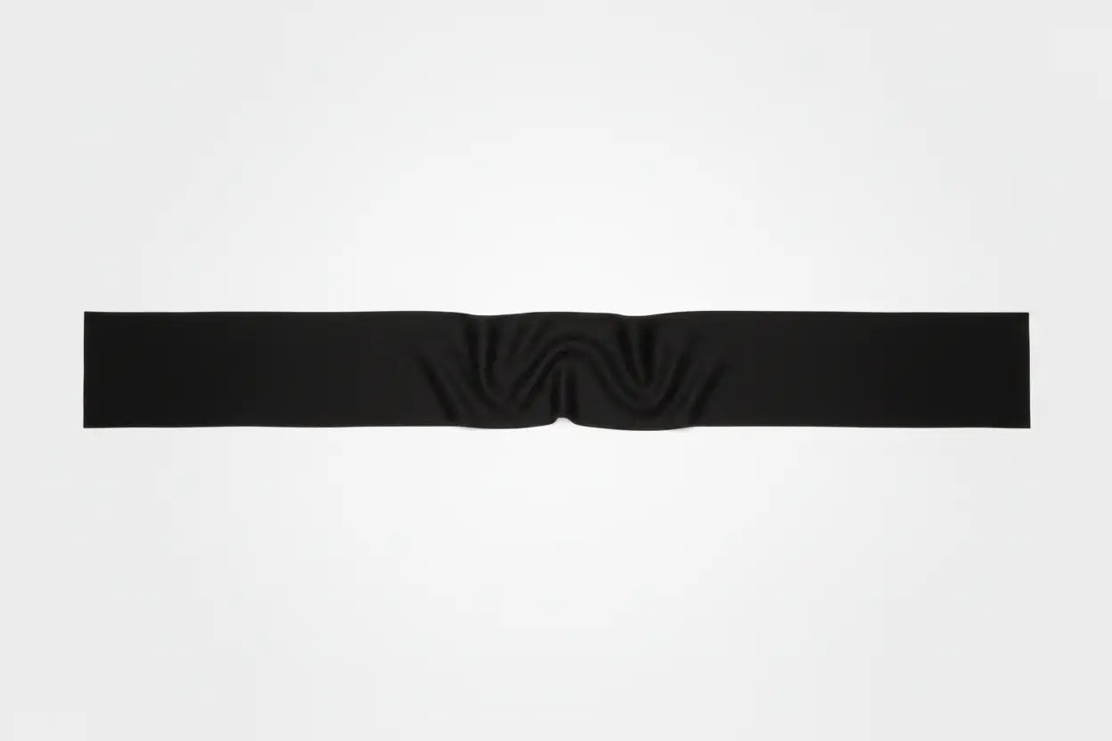Cashmere Scarf - Jet Black 213×37cm