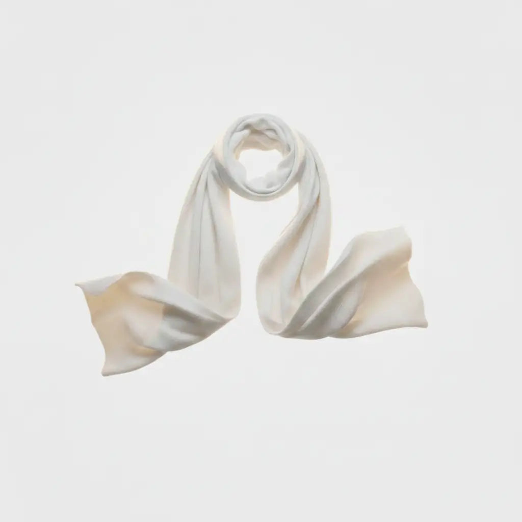 Cashmere Scarf Pure White - Ultra Pure White Background