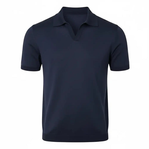 Front Hero - Navy Polo