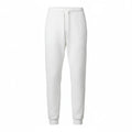 Jacquard Cotton Track Pants White - Front