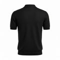 Men's V-Neck Polo Black — Back