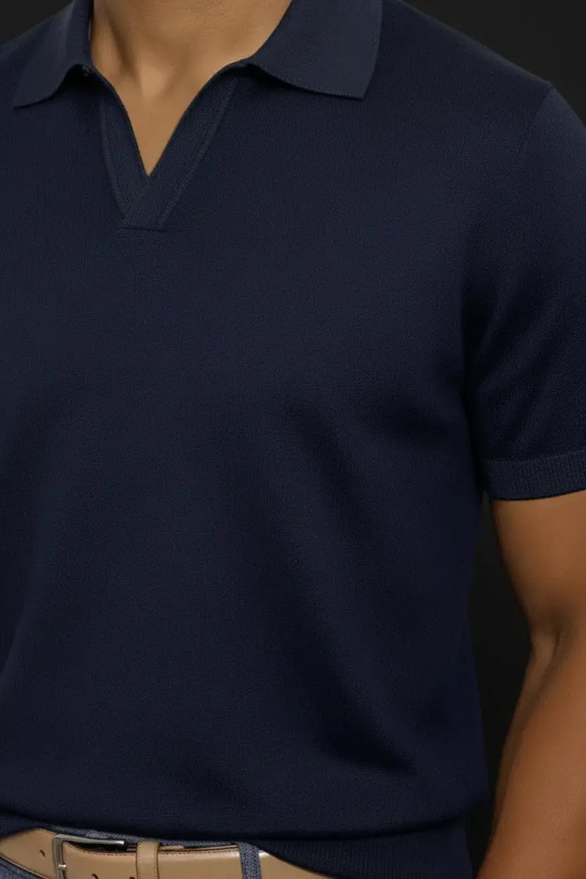 Navy Polo - Existing Model Dark Editorial