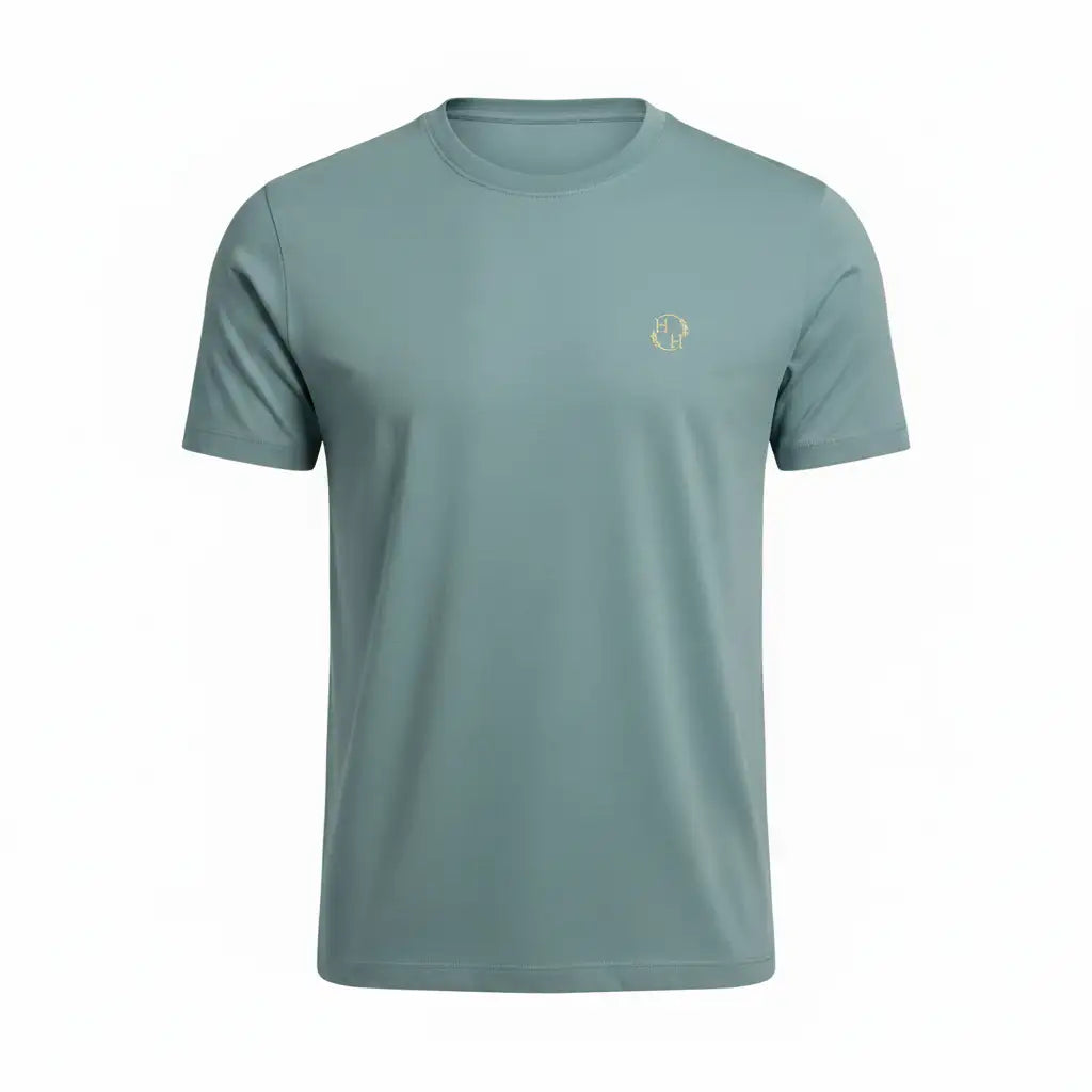 Supima Tee — Baltic Color Matched to Slate Structure