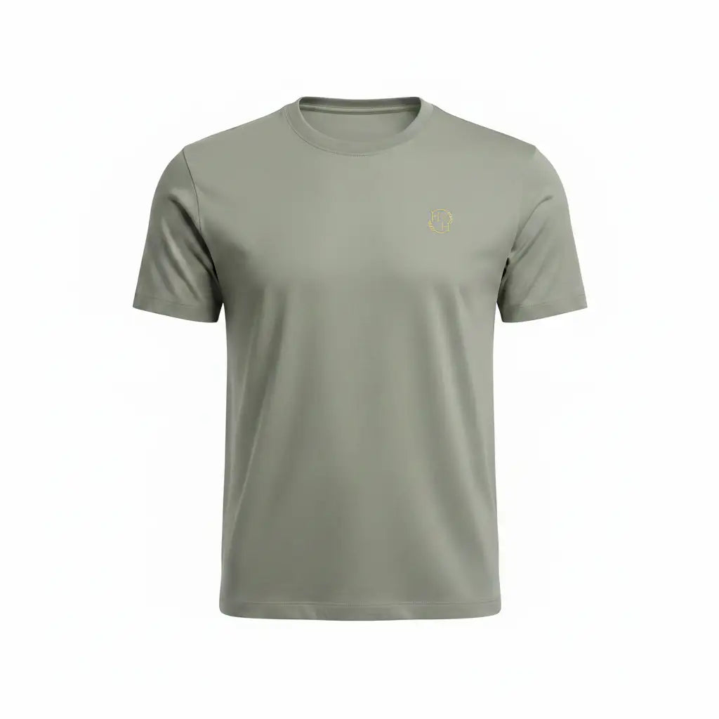 Supima Tee — Meadow Color Matched to Slate Structure