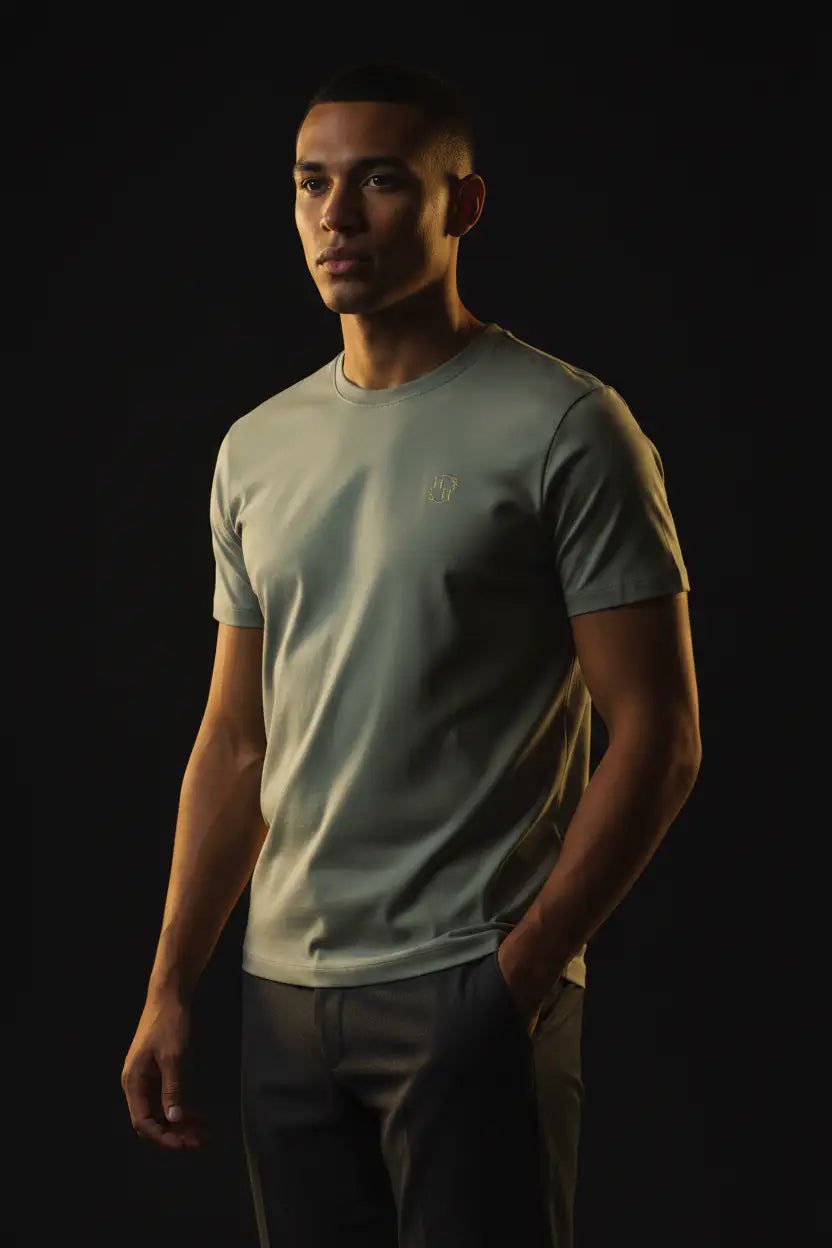 Supima Tee — Meadow Dark Editorial