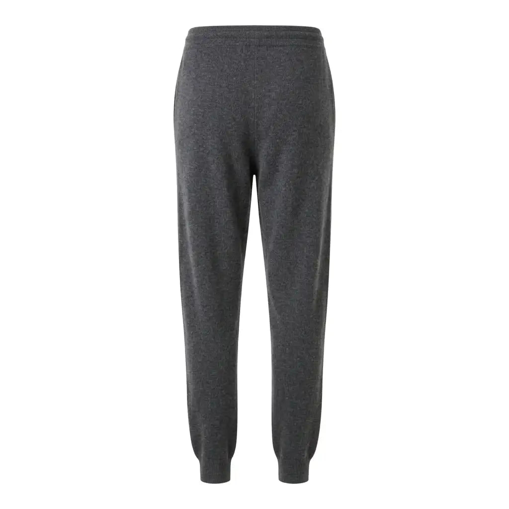 Worsted Gray cashmere joggers back view